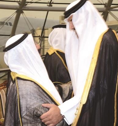 صاحب السمو الشيخ تميم بن حمد والشيخ ناصر صباح الاحمد ﻿
