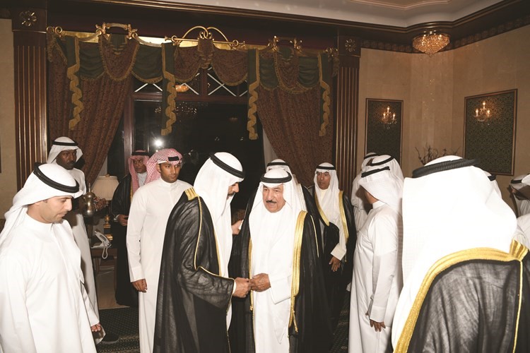 الشيخ جابر العبداللهفي حديث مع الشيخ محمد الخالد