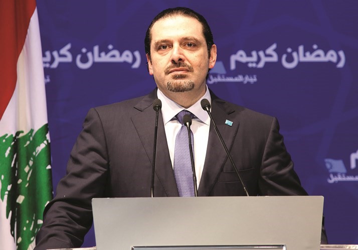 الرئيس سعد الحريري خلال حفل افطار تيار المستقبل	 محمود الطويل ﻿