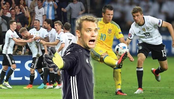 ألمانيا تظهر وجهها البطولي بتخطي أوكرانيا بهدفين 