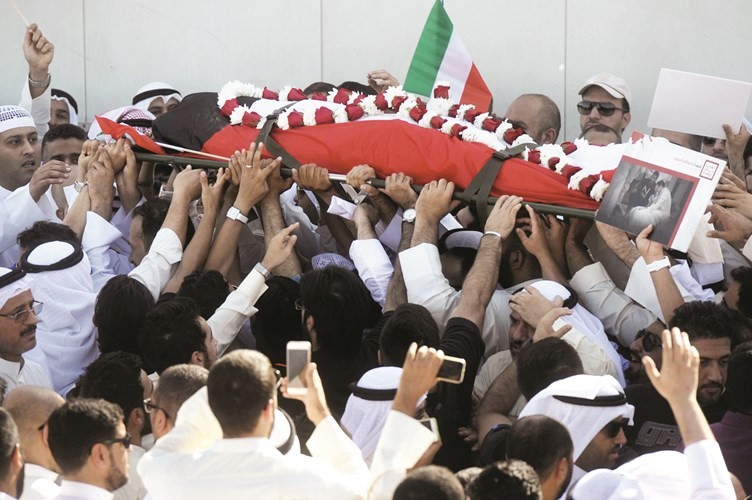 شهداء الصادق محمولين على الاكف﻿