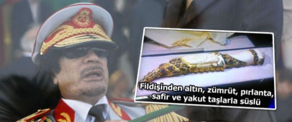 خنجر معمّر القذافي الثمين يظهر في إسطنبول.. سعودي كاد أن يشتريه بـ 10 ملايين دولار