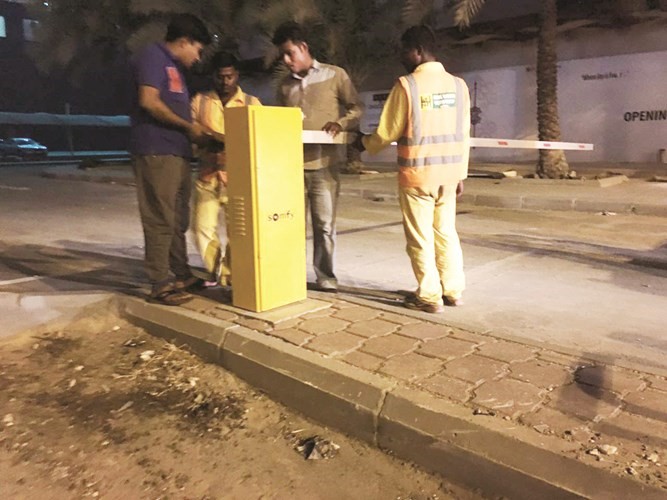 ازالة حواجز الكترونية خلال الحملة