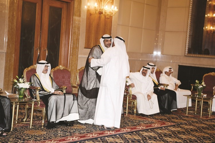 الشيخ محمد العبدالله والشيخ فواز الخالد حضرا الغبقة﻿