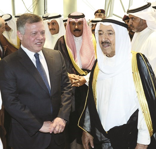 صاحب السمو الامير الشيخ صباح الاحمد وصاحب الجلالة الهاشمية الملك عبدالله الثاني ﻿