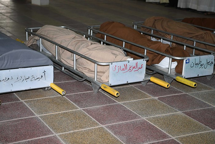 العازمي قبيل صلاة الجنازة