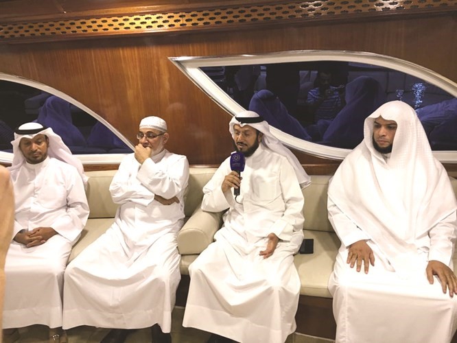 دالشعيب متحدثا وجواره المعصراوي والحيص والزهراني والنهام﻿