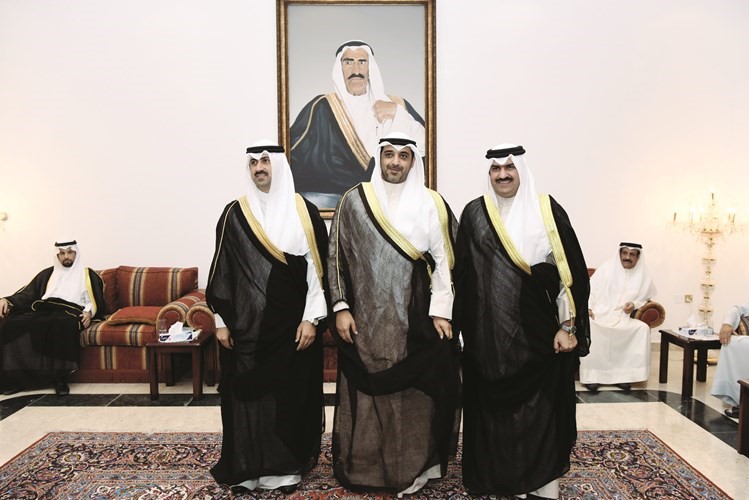 الشيخ محمد العبدالله يبارك للشيخين امير ونمر المالك﻿