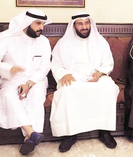 دعلي العمير والزميل محمد الياسين﻿