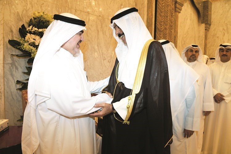 الشيخ محمد الخالد مهنئا خليل الصالح