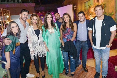 بالصور.. عمرو دياب وحماقي «حبايب» في سحور خالد سليم