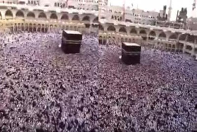 بالفيديو.. مشهد مهيب لتوقف حركة المطاف بالحرم جراء الزحام الشديد .. وقائد طائرة يصور من الجو مشهداً بديعاً للحرم