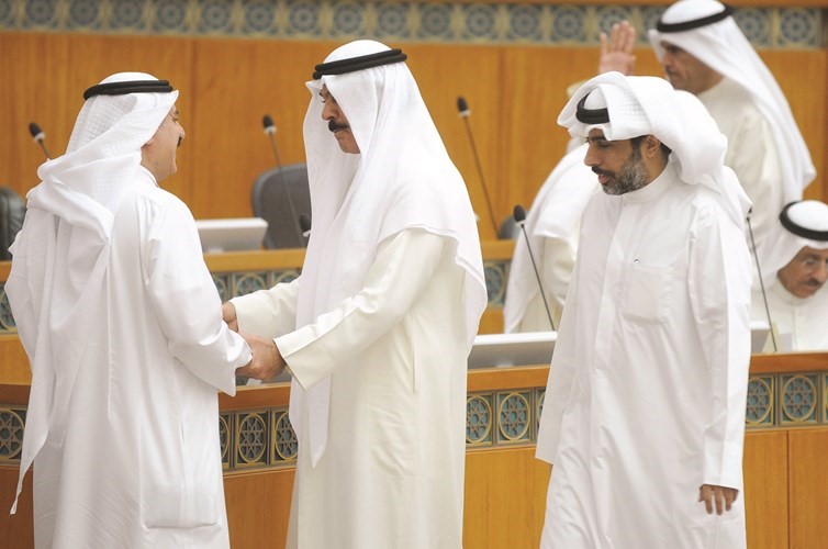الشيخ محمد الخالد مع عبدالله المعيوف ويبدو علي الخميس