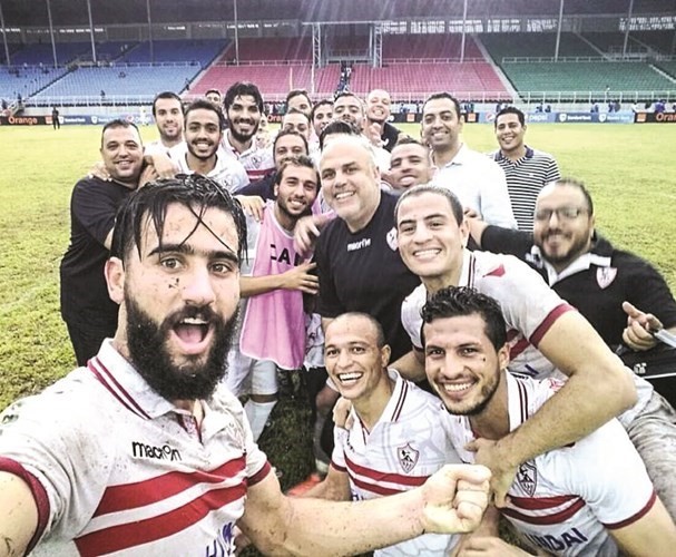 باسم ولاعبو الزمالك بعد الفوز