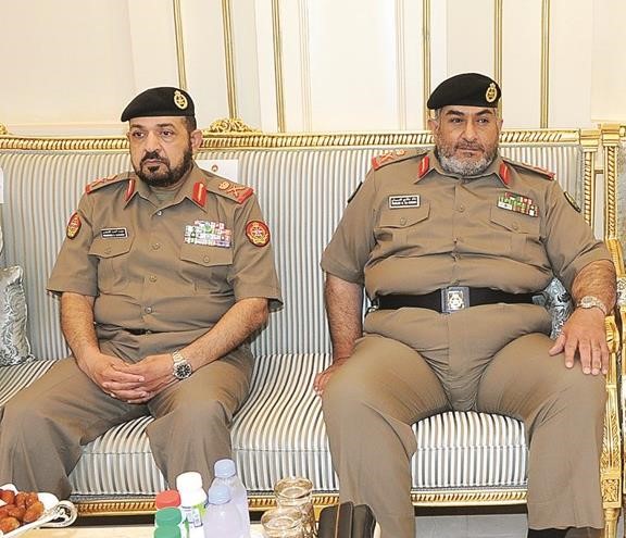 من كبار الضباط خلال اللقاء﻿