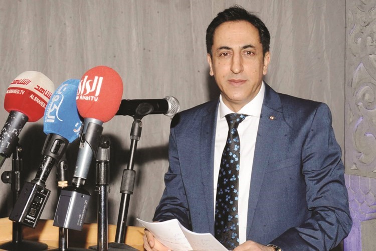 5- ماهر خير متحدثا في الحفل﻿