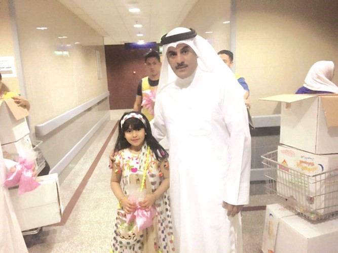 الجمعية شاركت الاطفال في مستشفى الجهراء
