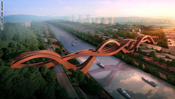جسر لاكي نوت لـ Next Architects من المتوقع ان يفتتح هذا الجسر في نهاية العام ويرمز اسم الجسر الى فن التزيين باستخدام العقدات، وهو فن صيني تقليدي يرتبط بجذب الحظ الجيد