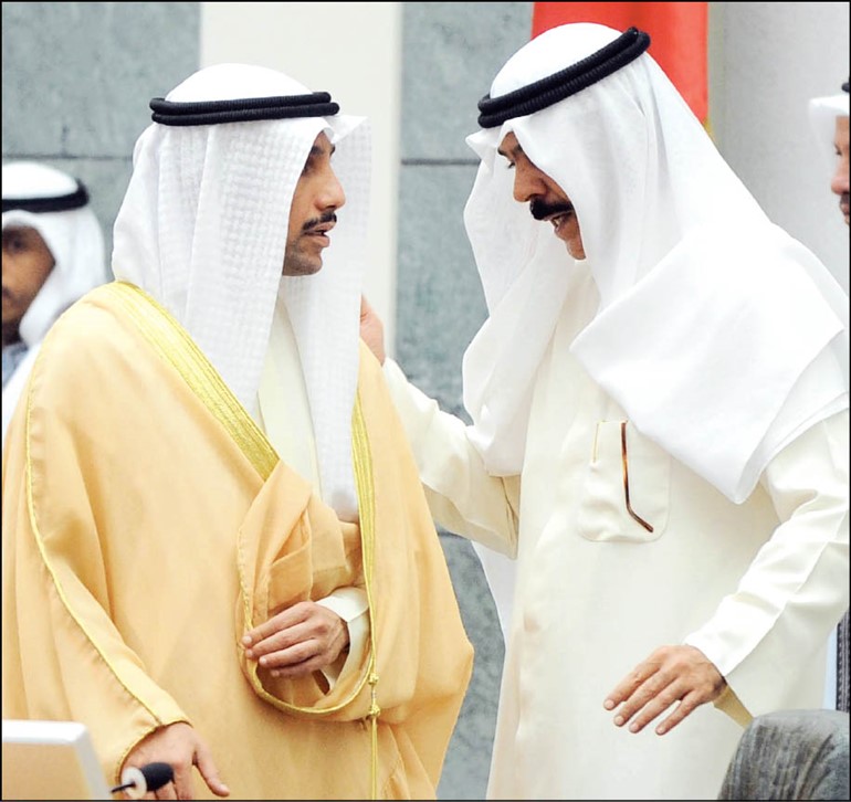 رئيس مجلس الامة مرزوق الغانم مع الشيخ محمد الخالد