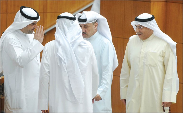 الشيخ خالد الجراح ومحمد طنا وياسر ابل وعبدالله العدواني