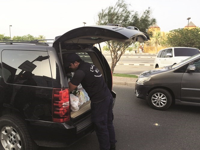 الحملة شملت تفتيش المركبات 
