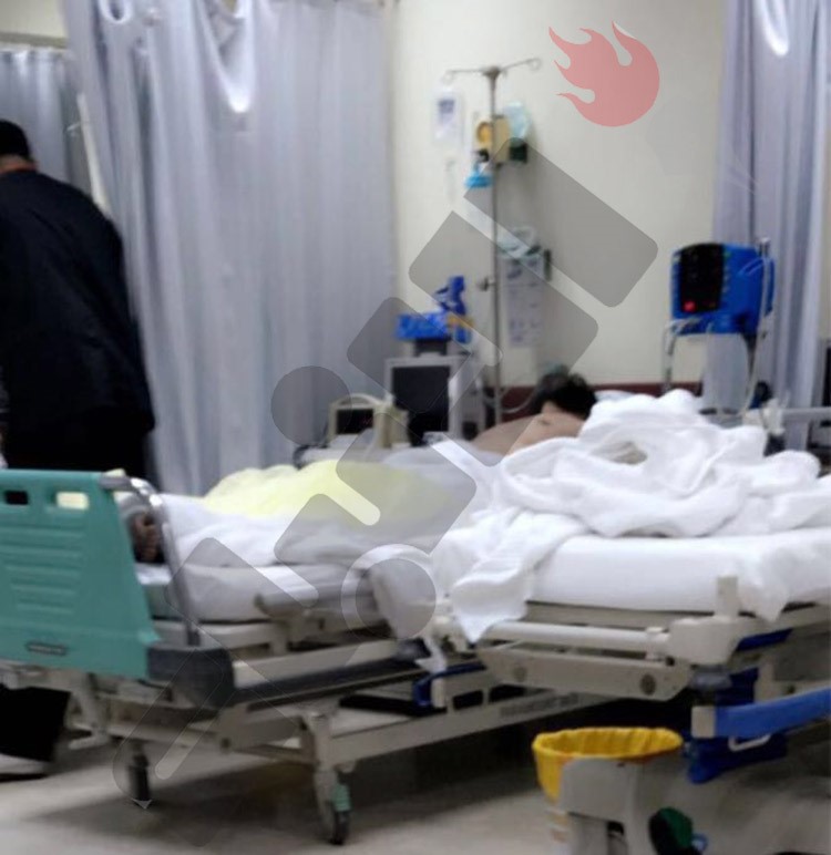 صورة خاصة للانباء من مستشفى الفروانية علاج السجناء المصابين - موسى ابوطفرة