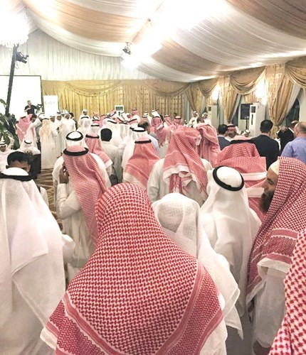 جانب من الحضور خلال الغبقة ﻿