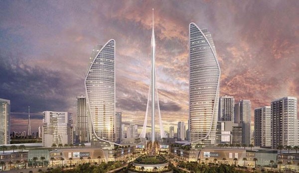 البرج في دبي، الامارات العربية المتحدة تخطط امارة دبي لبناء برج تطمح ان يعيد رسم ملامح الافق العمرانية للمدينة المشروع يقع في خور دبي وهو تصميم للمهندس المعماري ومهندس الانشاءات والنحات والرسام الاسباني السويسري سانتياغو كالاترافا، ومن المفروض ان
