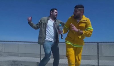 بالفيديو.. رد فعل عنيف من عمرو يوسف بعد اكتشافه مقلب رامز جلال