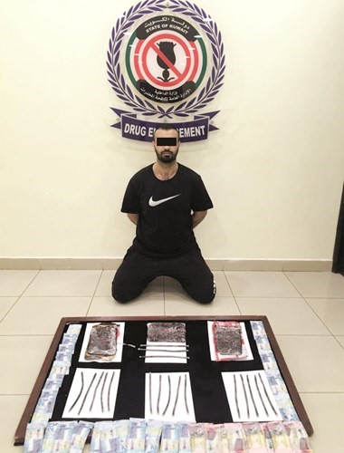 المواطن الذي ضبط بحوزته 3 كيلو حشيش﻿