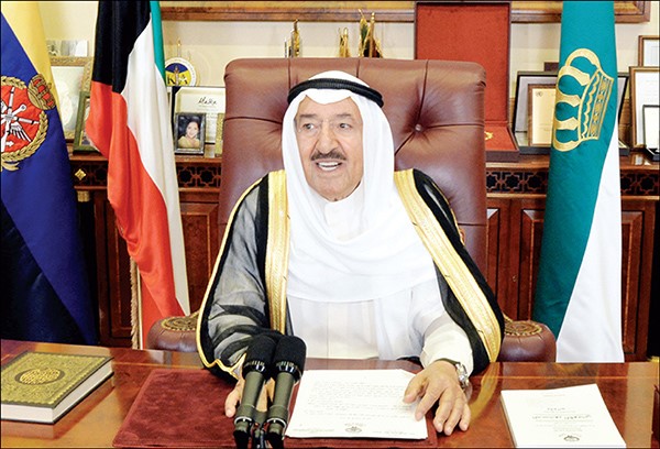 صاحب السمو الامير الشيخ صباح الاحمد يلقي كلمته بمناسبة العشر الاواخر من رمضان