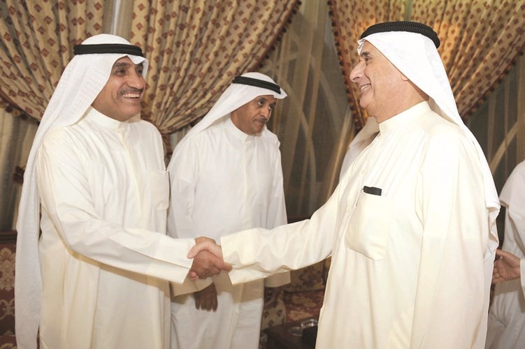  فيصل البرجس مستقبلا عبدالله الشايع بحضور وائل الخالد﻿