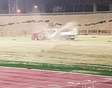 بدء الاعمال في ملعب القادسية ﻿
