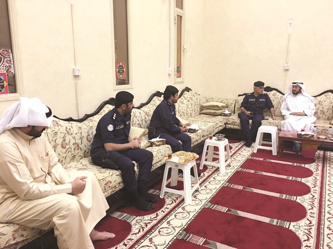 دوليد الشعيب واللواء ابراهيم الطراح في مسجد الراشد﻿