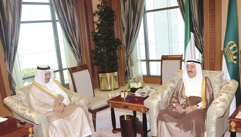 صاحب السمو الامير مستقبلا سمو رئيس الوزراء الشيخ جابر المبارك ﻿
