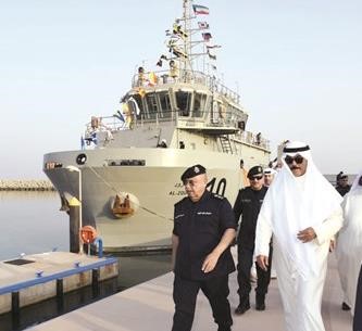 الشيخ محمد الخالد والوكيل الفريق سليمان الفهد 
