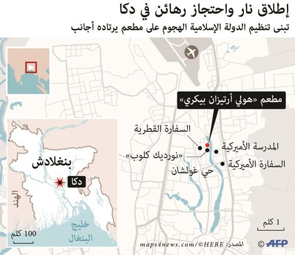 يد «داعش» تطول دكا وتذبح أكثر من 20 رهينة أجنبياً