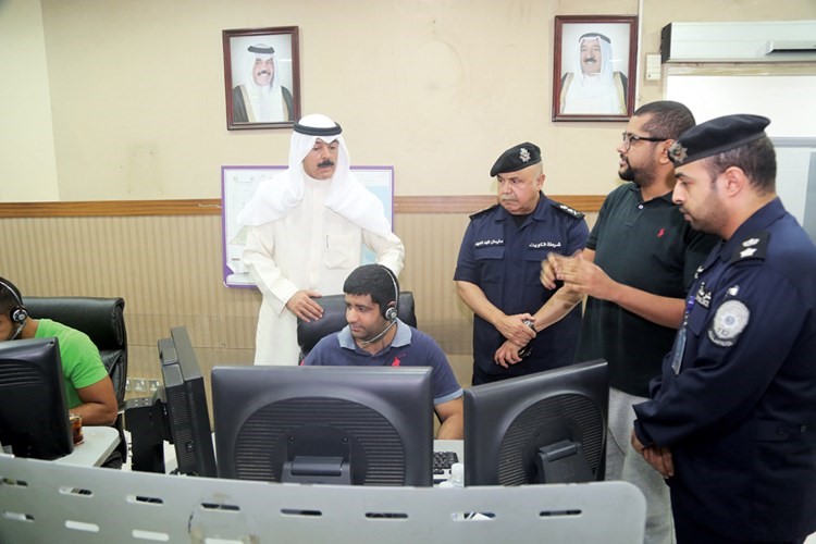 الشيخ محمد الخالد والفريق سليمان الفهد يتابعان عملياتالداخلية ﻿