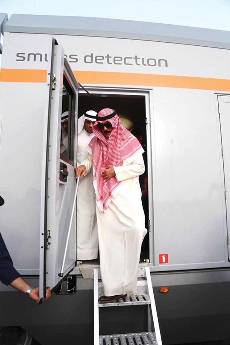 الخالد لدى وصوله الى الحدود جوا﻿

