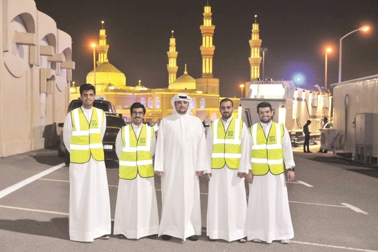 فريق بيتك خلال المشاركة في تنظيم صلاة القيام 