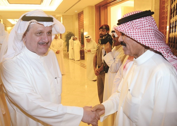 سمو الشيخ نواف الاحمد مستقبلا عيسى الكندري