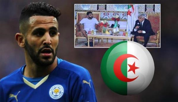 بالفيديو.. رياض محرز يثير أزمة بروتوكولية بالجزائر بسبب لباسه