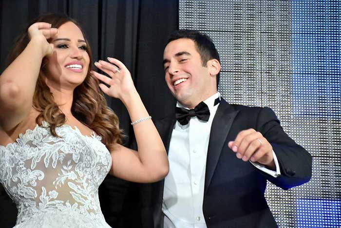 بالصور .. رجل أعمال مصري يتزوج صديقة جاستن بيبر في حفل أسطوري