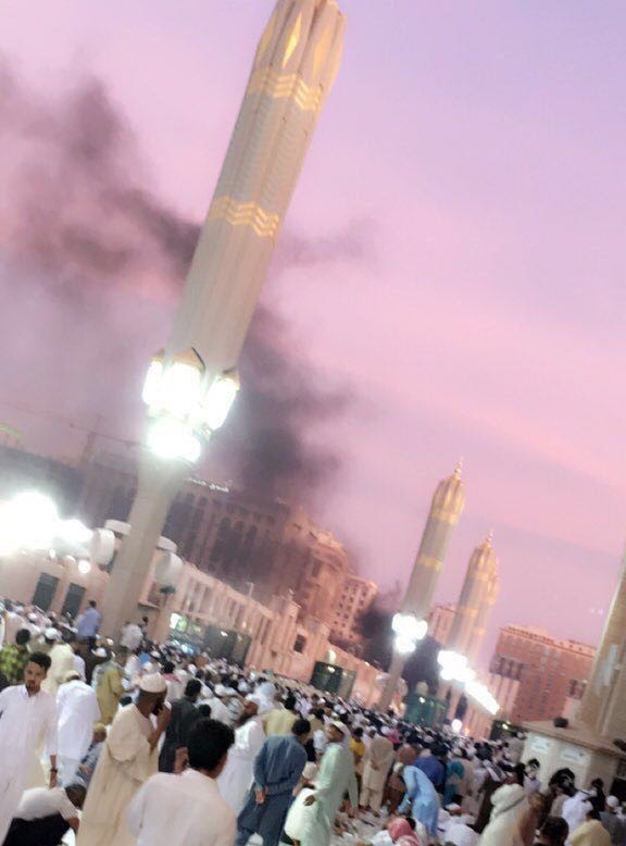 لقطات من تفجير المسجد النبوي