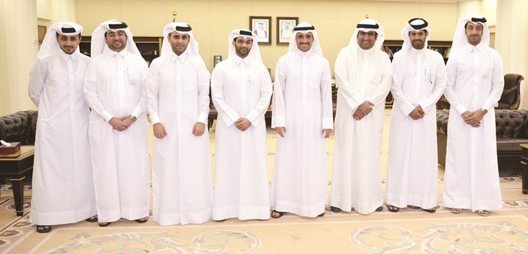 رئيس مجلس الامة مرزوق الغانم مستقبلا حسن الذوادي والوفد القطري وخالد الروضان﻿