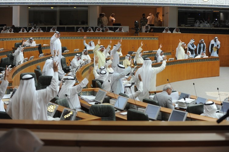 جانب من احدى جلسات مجلس الامة مؤخرا هاني الشمري