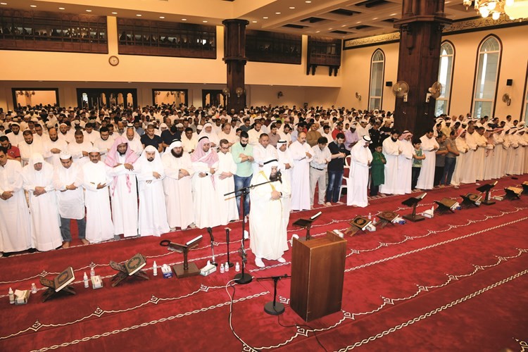 جانب من صلاة العيد في احد المساجدمحمد هاشم