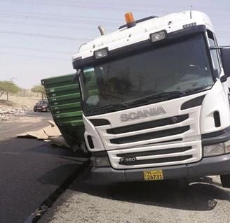 الشاحنة بعد تعديل وضعها﻿