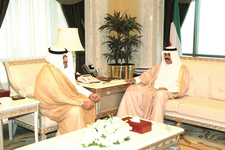 سمو نائب الامير مستقبلا الشيخ ثامر العلي 