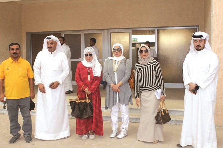 ليلى الشريف خلال الجولة التفقدية 